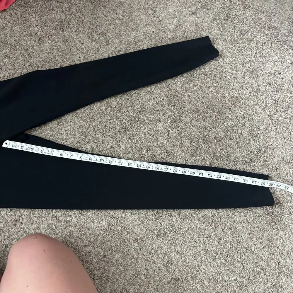 Lululemon Wunder Train High-Rise Ribbed Tight Sz 4 Athletic Black